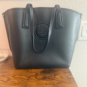 Brighton Ferrara Black Leather Tote Bag